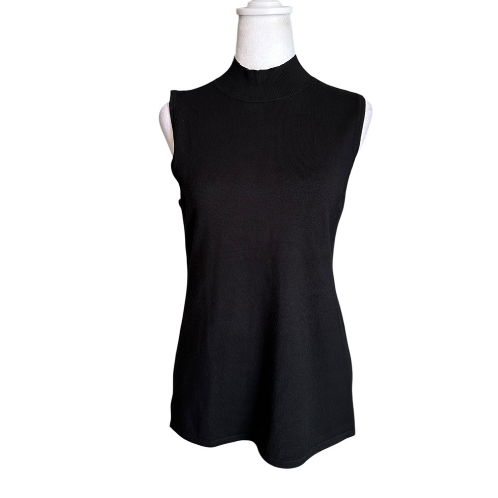 White House Black Market Women's Sleeveless Black Top Size M